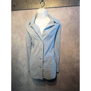 Jessica Holbrook suede lightweight Blazer jacket large